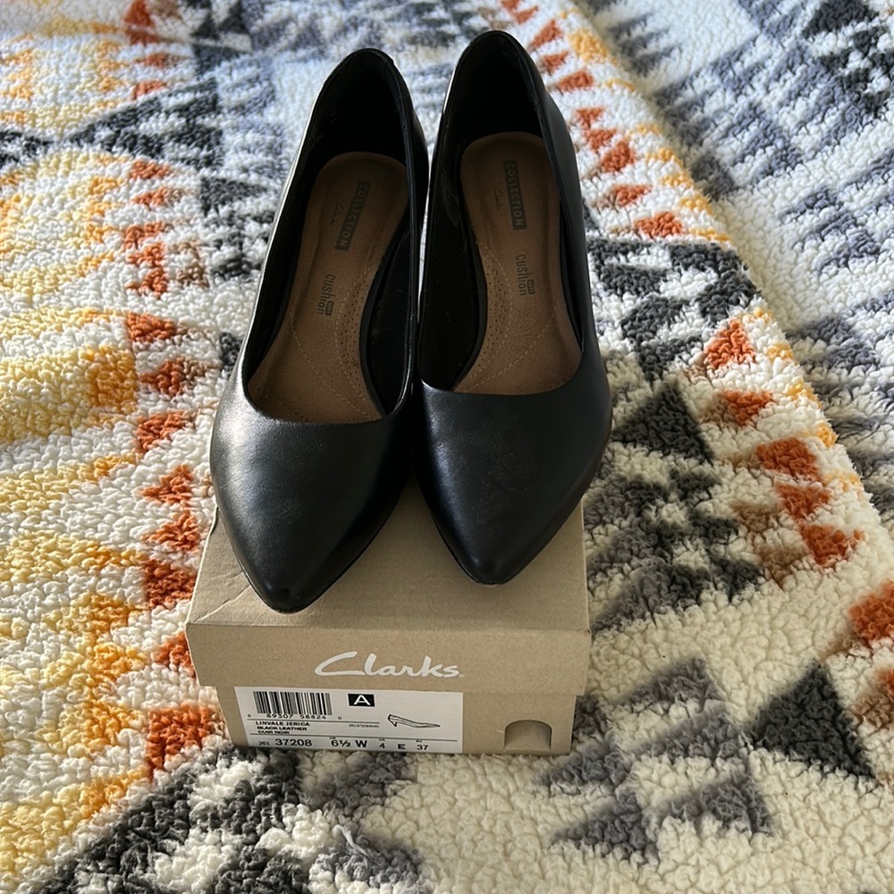 Clarks Leather Linvale Jerica Heels